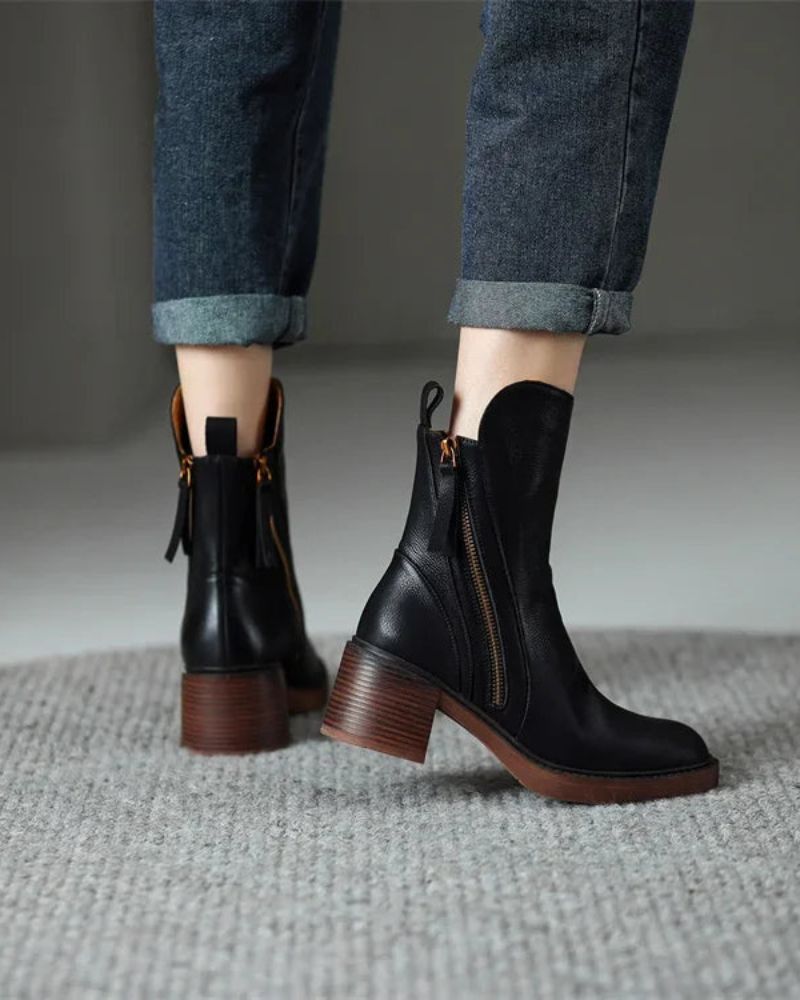 Garciela | Bottines élégantes à talon moyen