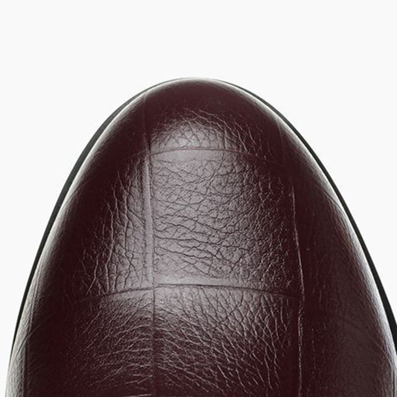 Elvira | Chaussures en cuir élégantes avec talon compensé