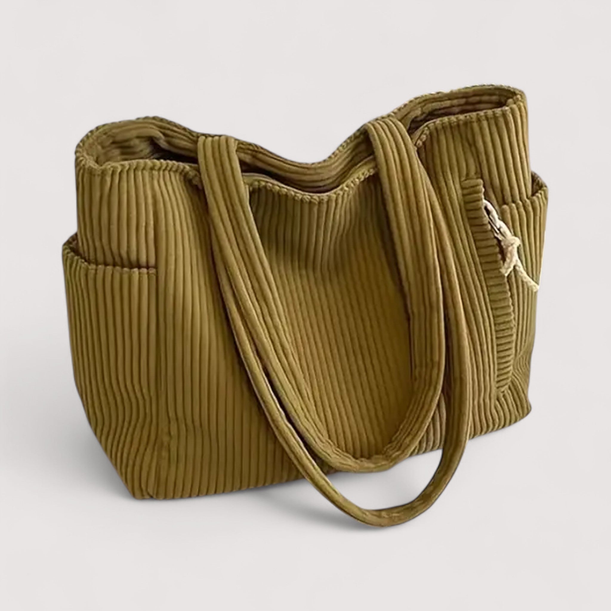 Lauren – Sac d’épaule côtelé en velours