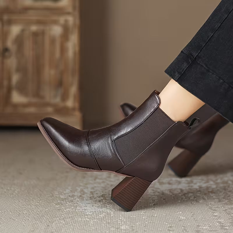 Mara | Bottines élégantes à talon moyen