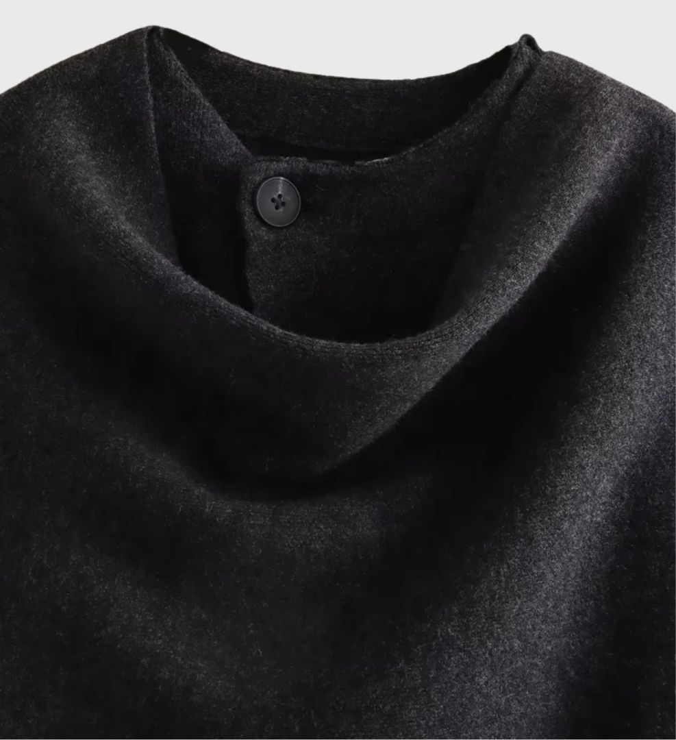 Madeleine | Veste Cape En Maille Douce