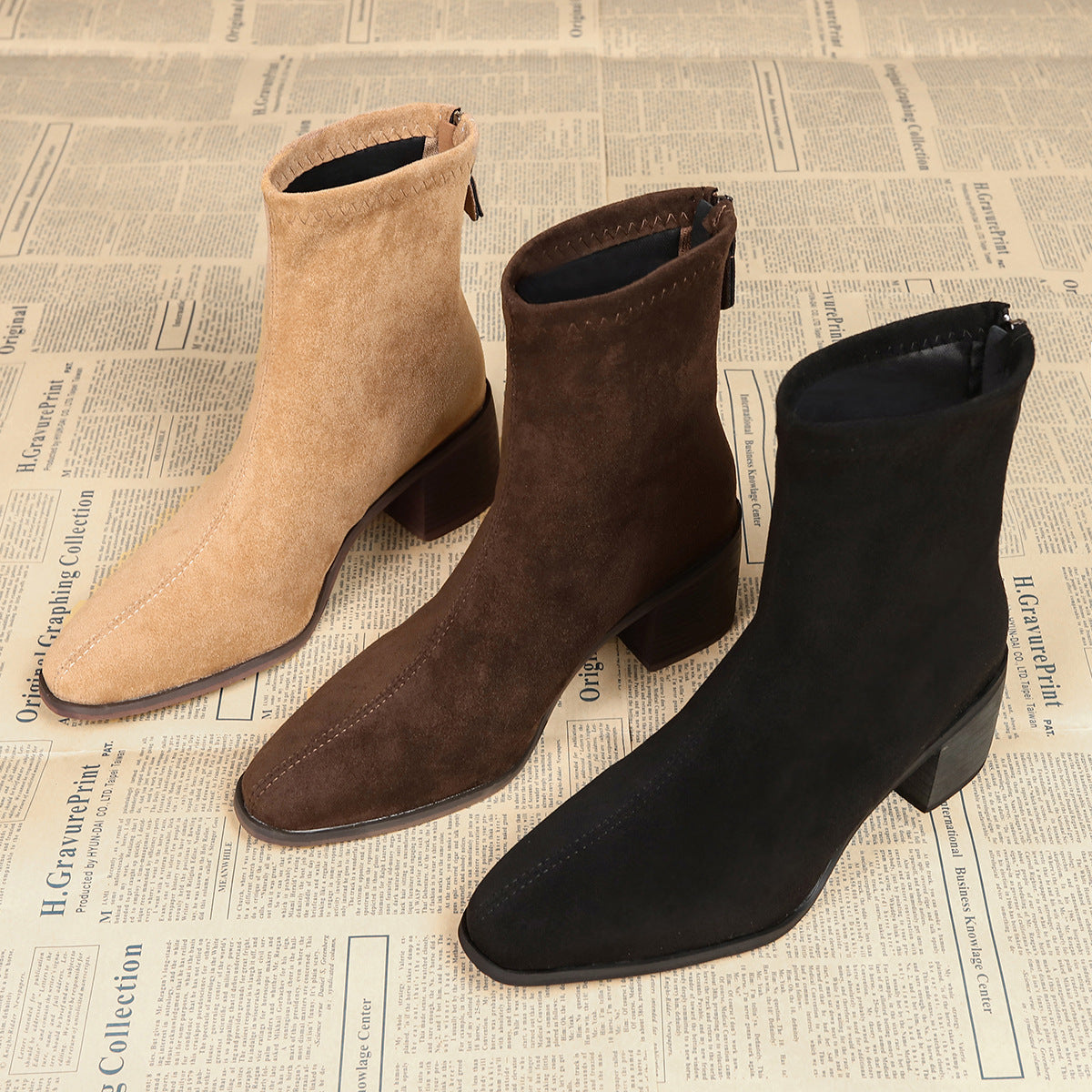 Giuliana | Bottines élégantes en daim