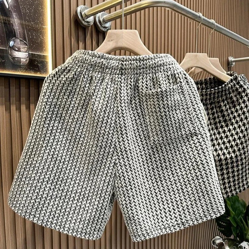 Adrien – Short chic à motif tissé