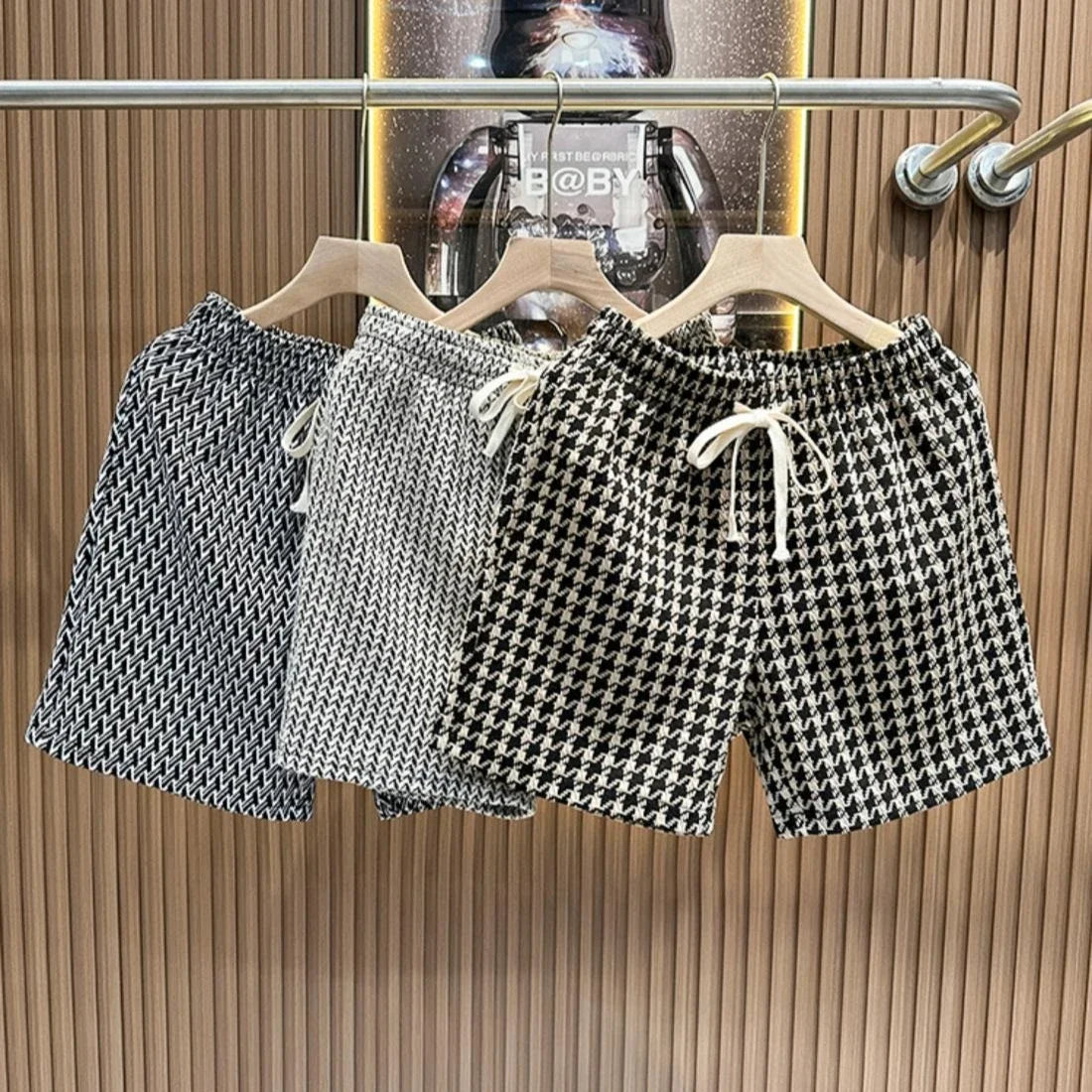 Adrien – Short chic à motif tissé