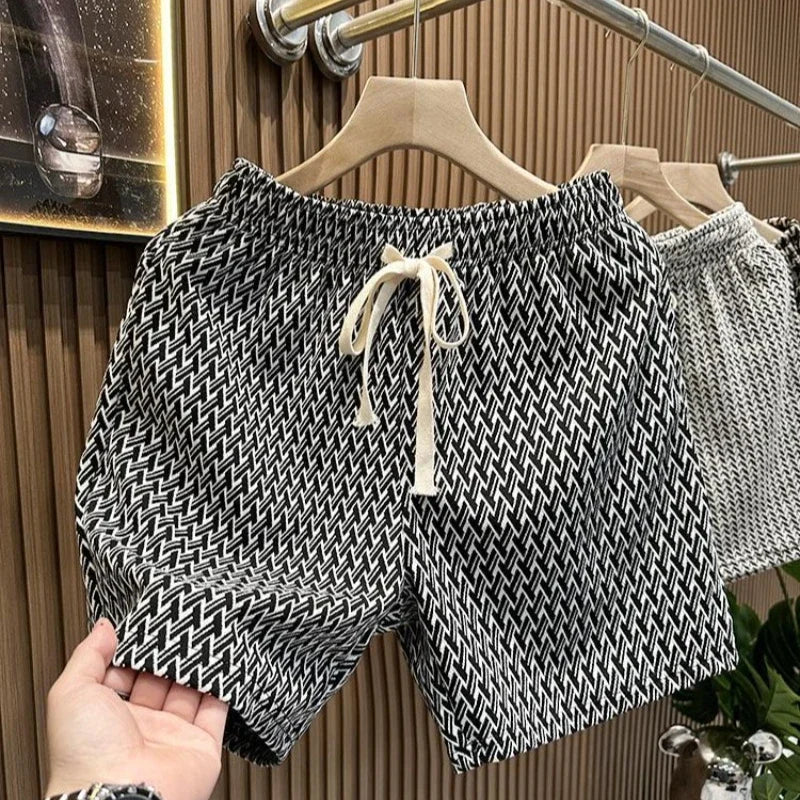 Adrien – Short chic à motif tissé