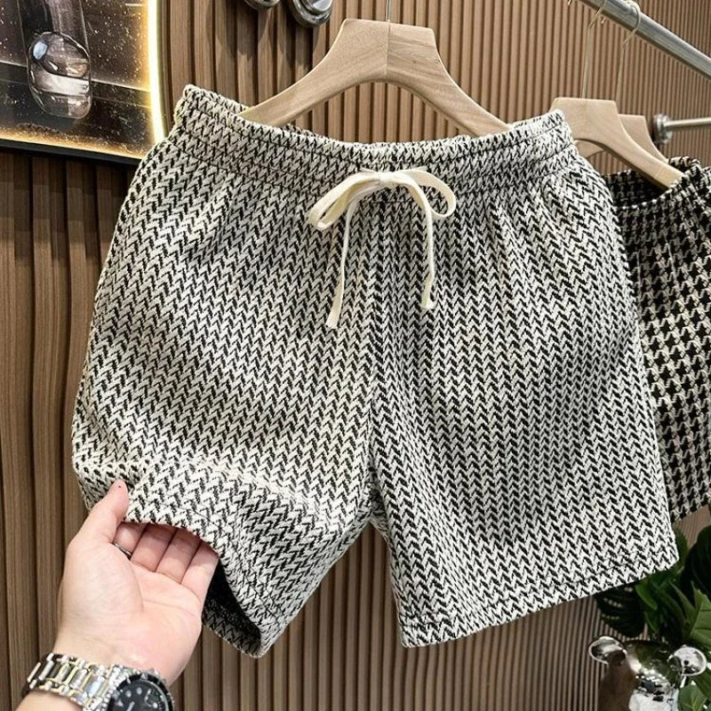 Adrien – Short chic à motif tissé