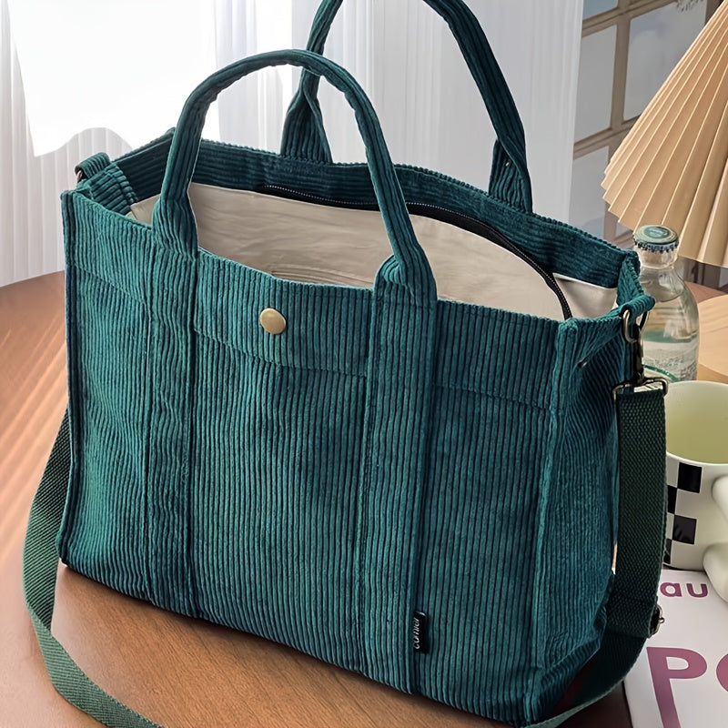 Léa - Sac cabas côtelé quotidien