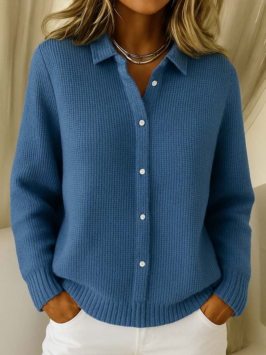 Elena | Cardigan Classique en Maille Douce