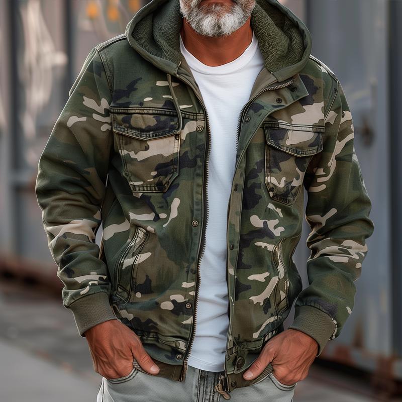Fabian - Veste Cargo Camouflage Élégante
