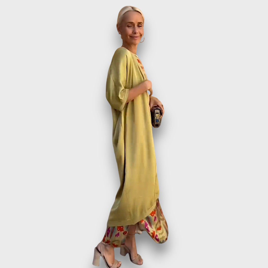 Elveria - Robe maxi avec cardigan