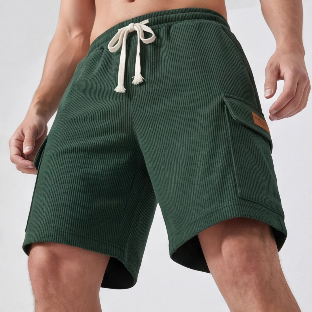 Short cargo homme vert foncé