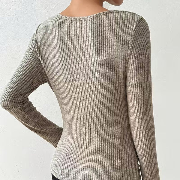Clara | Pull En Maille À Col Drapé