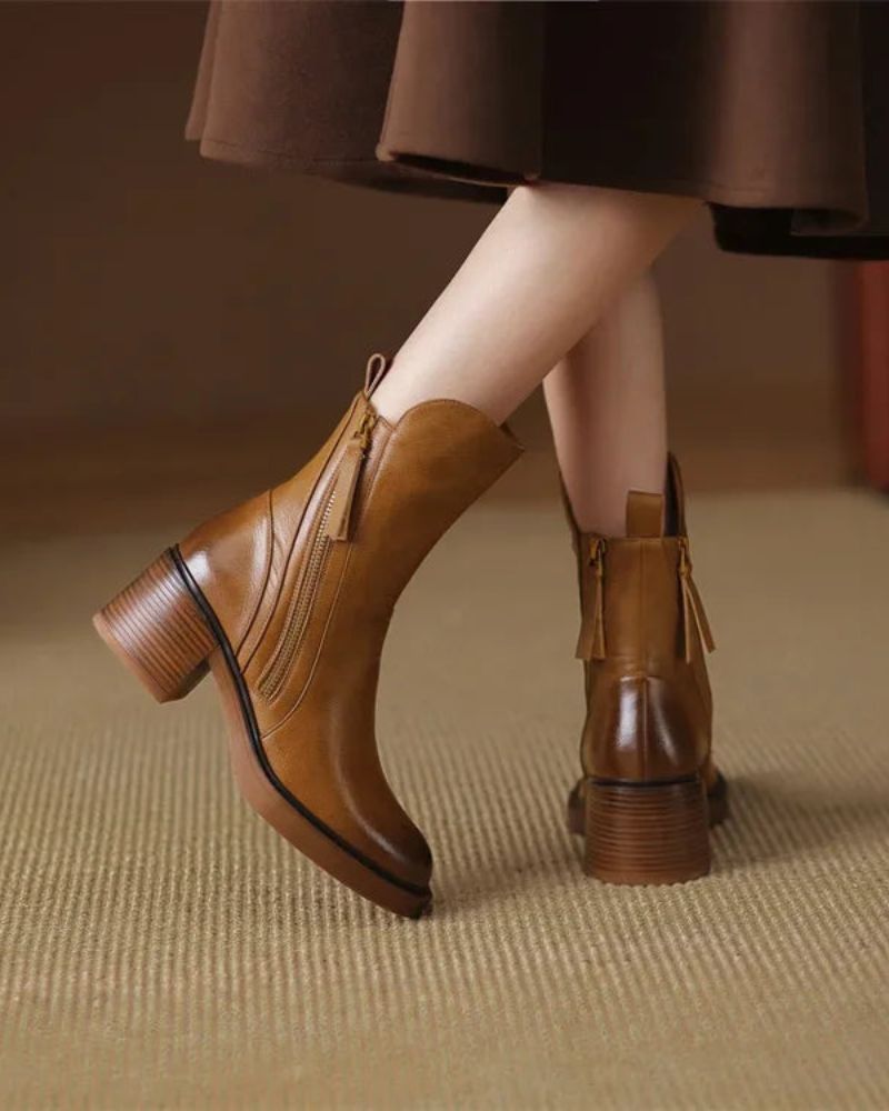 Garciela | Bottines élégantes à talon moyen