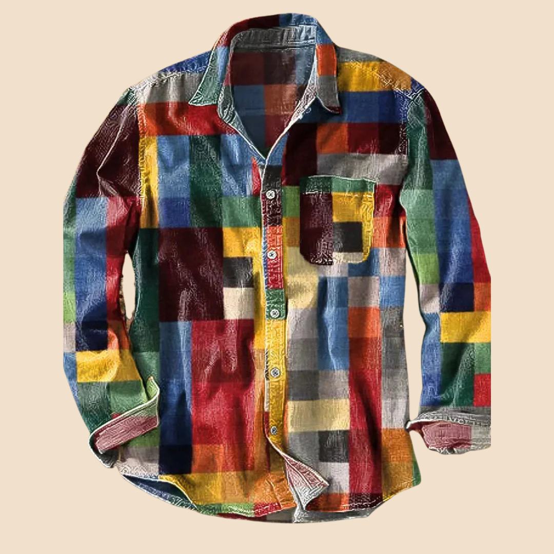 Thierry – Chemise vintage multicolore