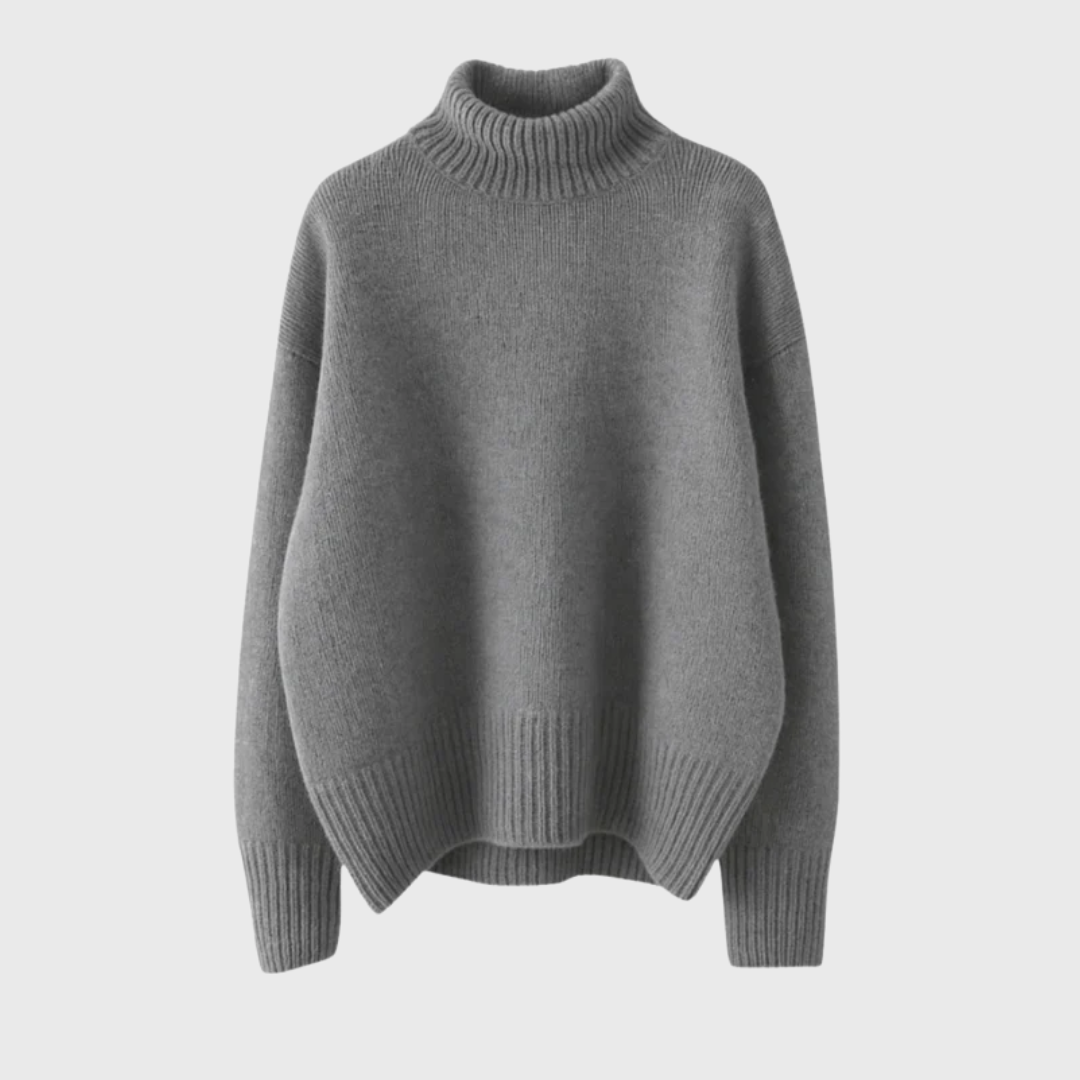 Suzanne | Pull Doux à Col Roulé Élégant