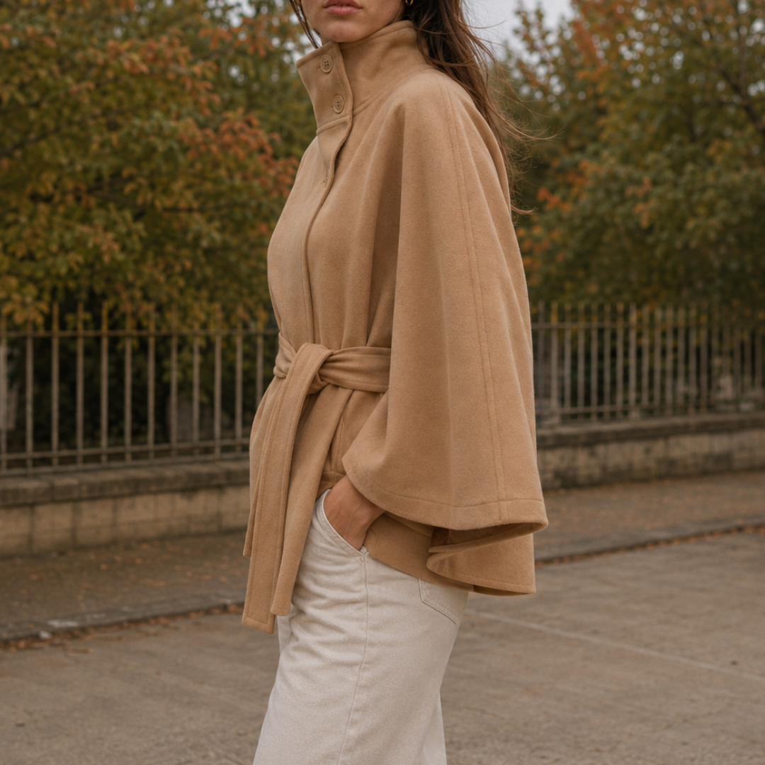Cape femme ceinturée | Daphné