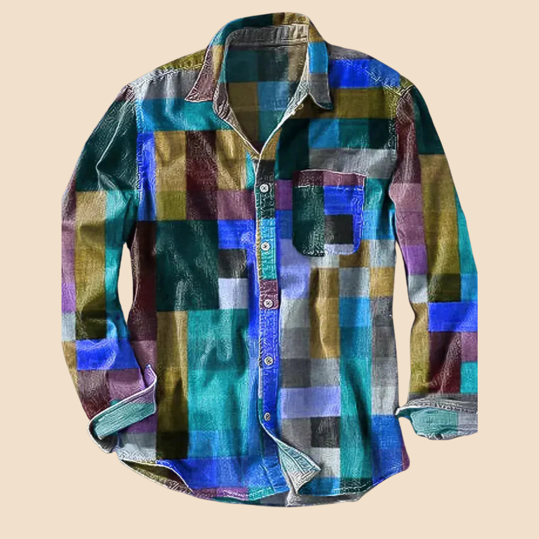 Thierry – Chemise vintage multicolore