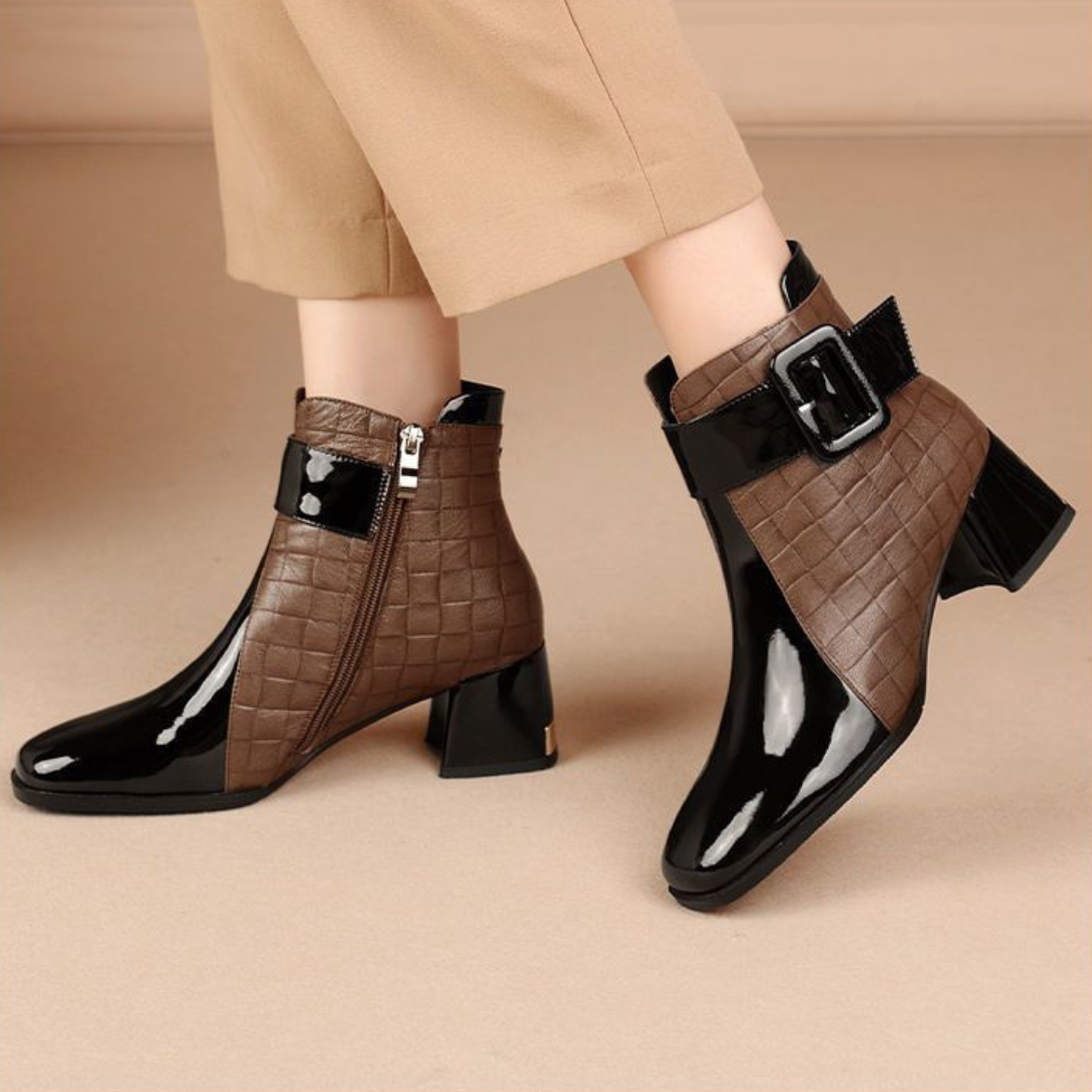 Isabelle | Bottines En Cuir À Talon