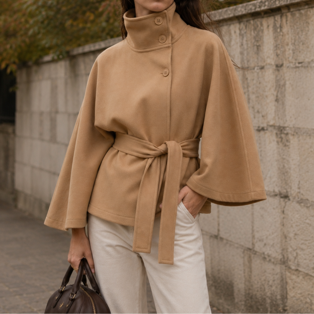 Cape femme ceinturée | Daphné