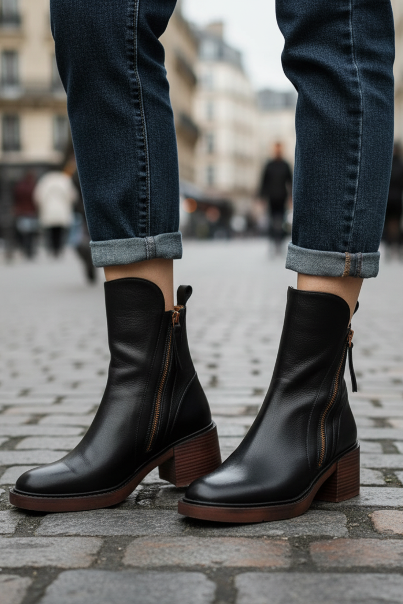 Garciela | Bottines élégantes à talon moyen