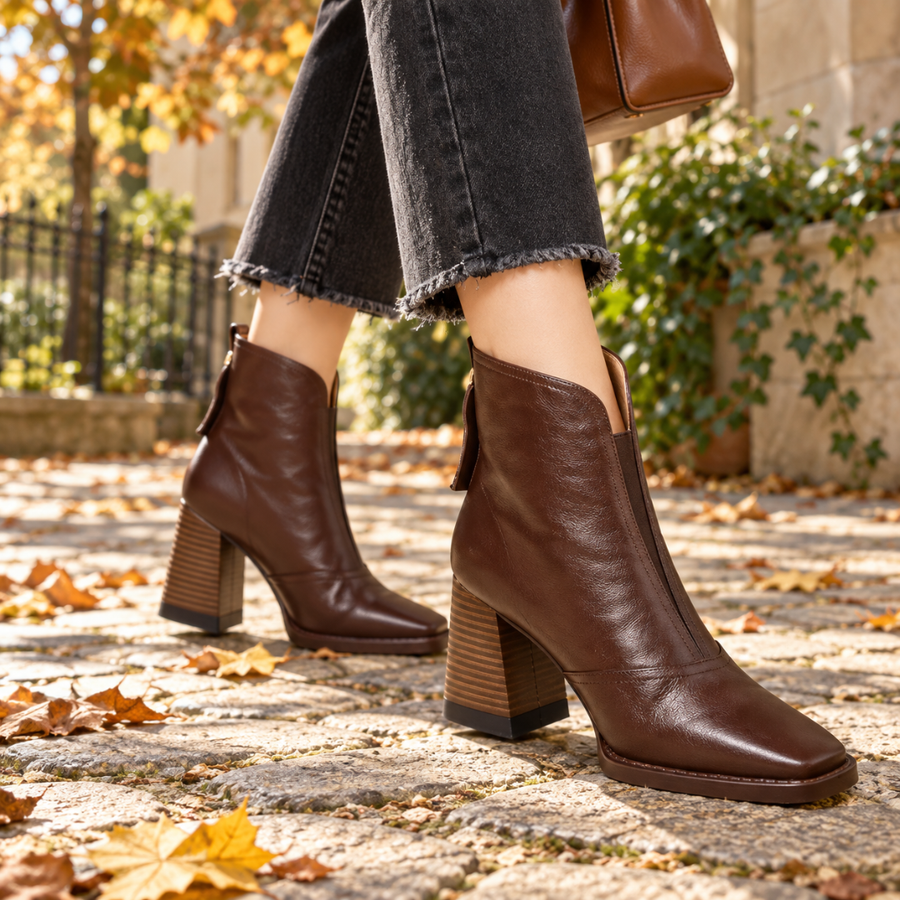 Bottines femme échancrées | Dora