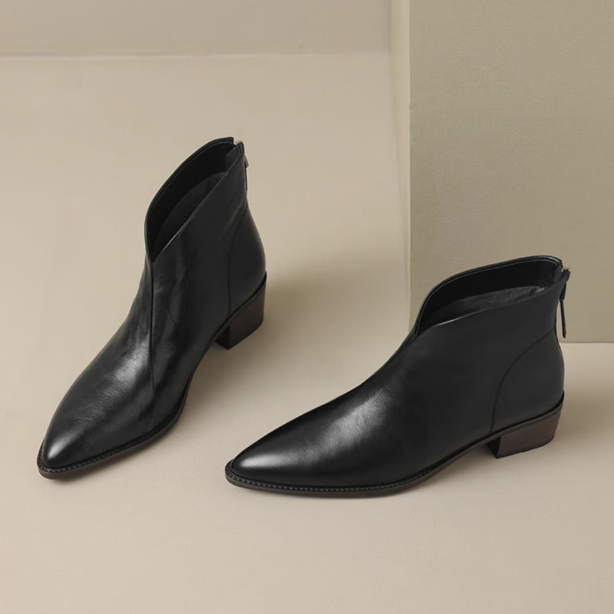 Camille | Bottines de Luxe à Talon Bas