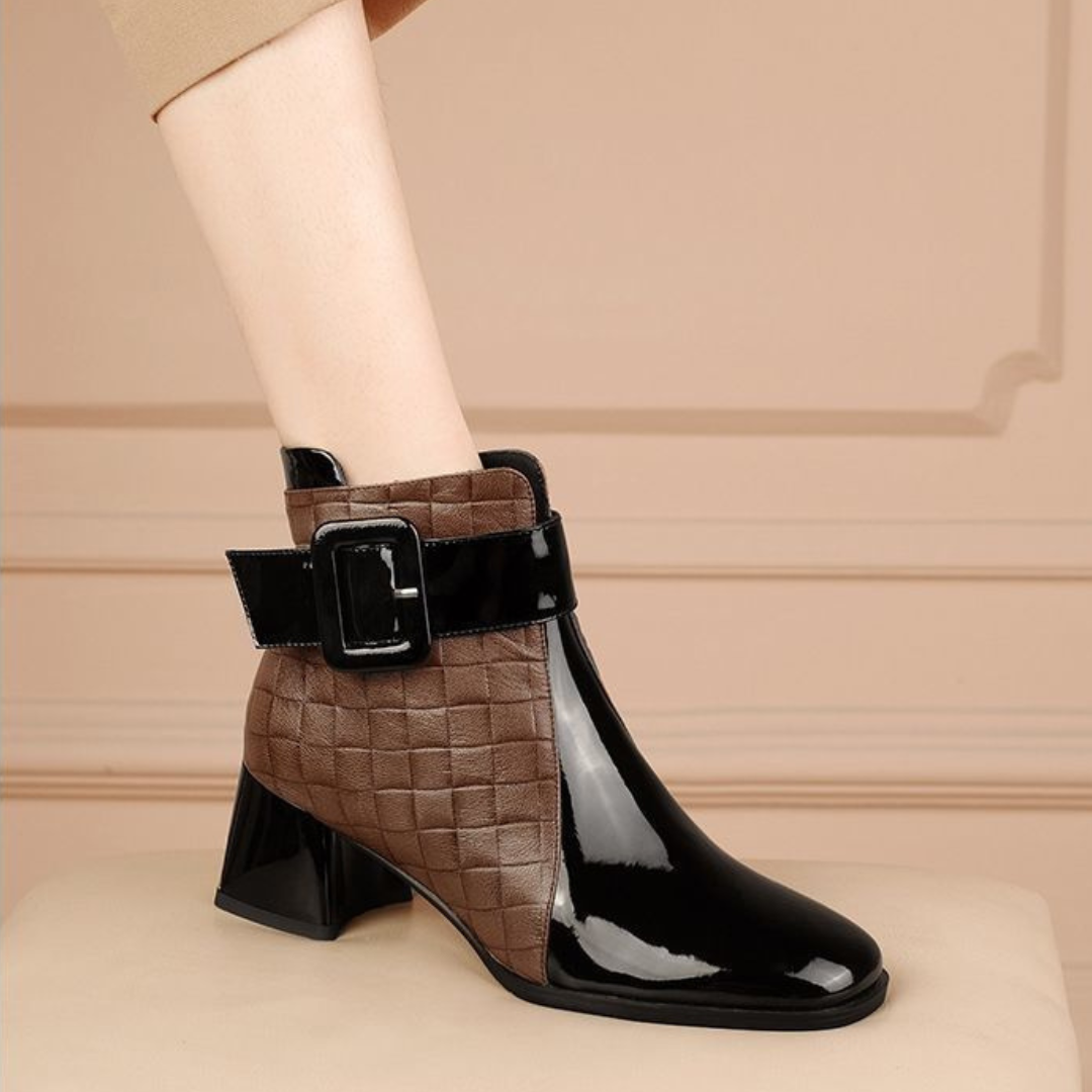 Isabelle | Bottines En Cuir À Talon