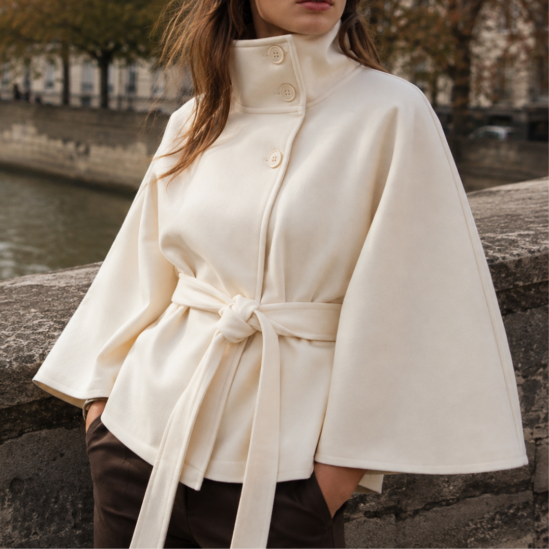 Cape femme ceinturée | Daphné