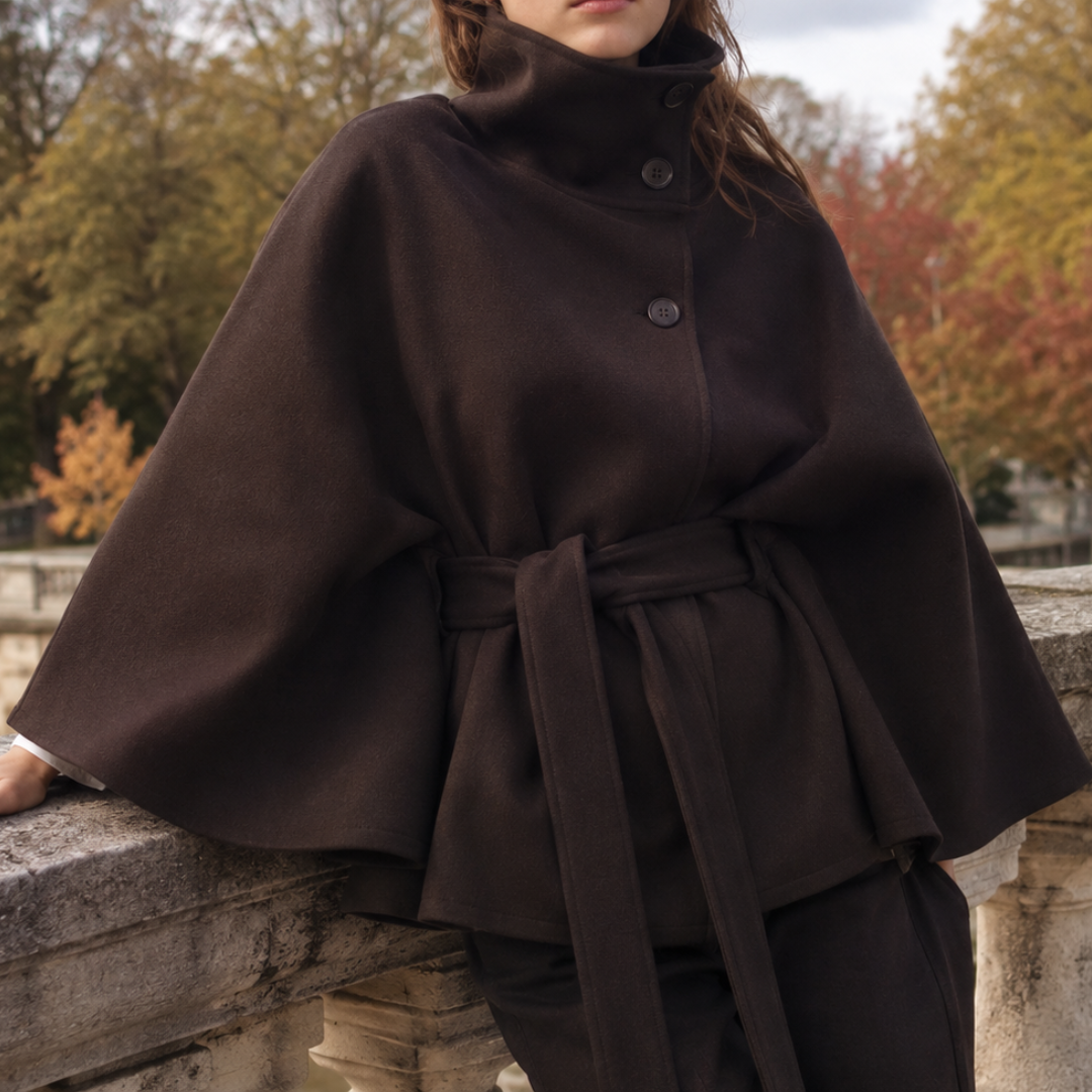 Cape femme ceinturée | Daphné