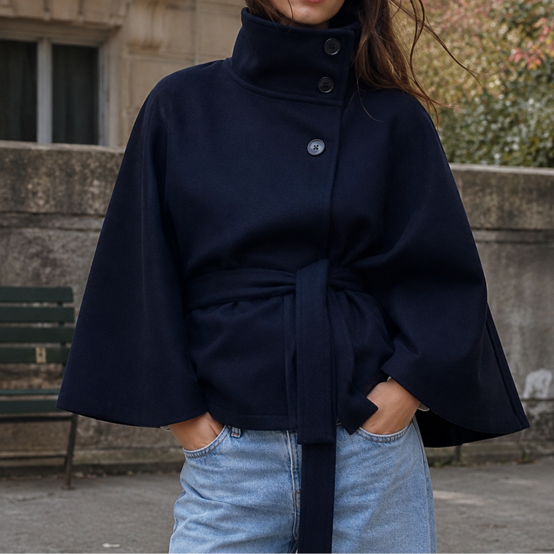 Cape femme ceinturée | Daphné