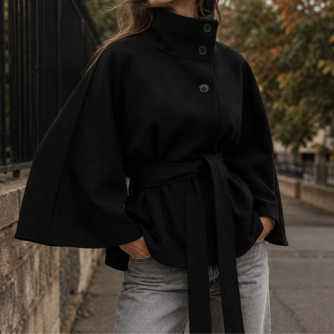 Cape femme ceinturée | Daphné
