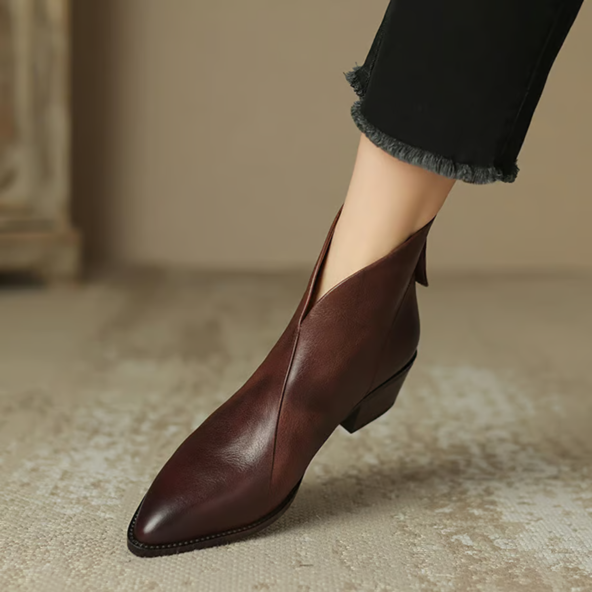 Camille | Bottines de Luxe à Talon Bas