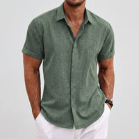 Chemise Homme Courte Manches Courtes Été Casual | Michel