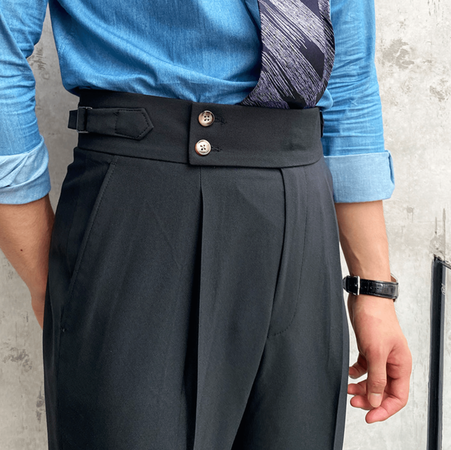 Edward - Pantalons Taille Haute Élégants