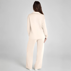 Ensemble Nova beige, silhouette entière vue de face