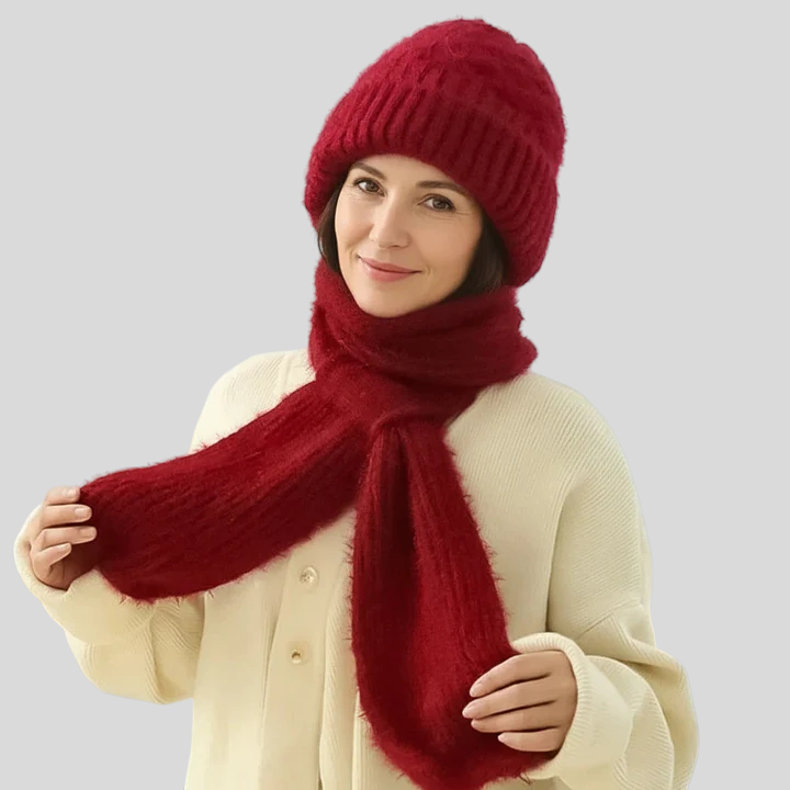 Camille | Bonnet et Écharpe Chauds et Élégants