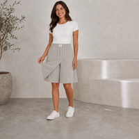 Short Bermuda Femme Taille Élastique Poche Été Casual | Libertine