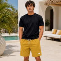 Short Homme Casual Ceinture Élastique Cordon Été | Pépin