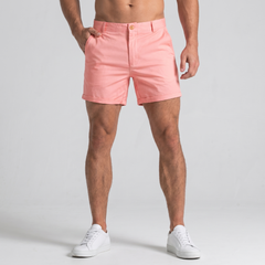Short chino slim homme en rose pâle