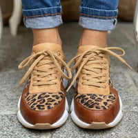 Sneakers Femme Imprimé Léopard Semelle Épaisse Casual Printemps Été | Léona