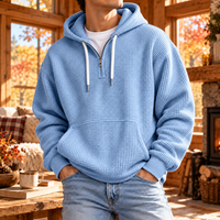 Sweat à capuche homme demi-zip | Isaiah
