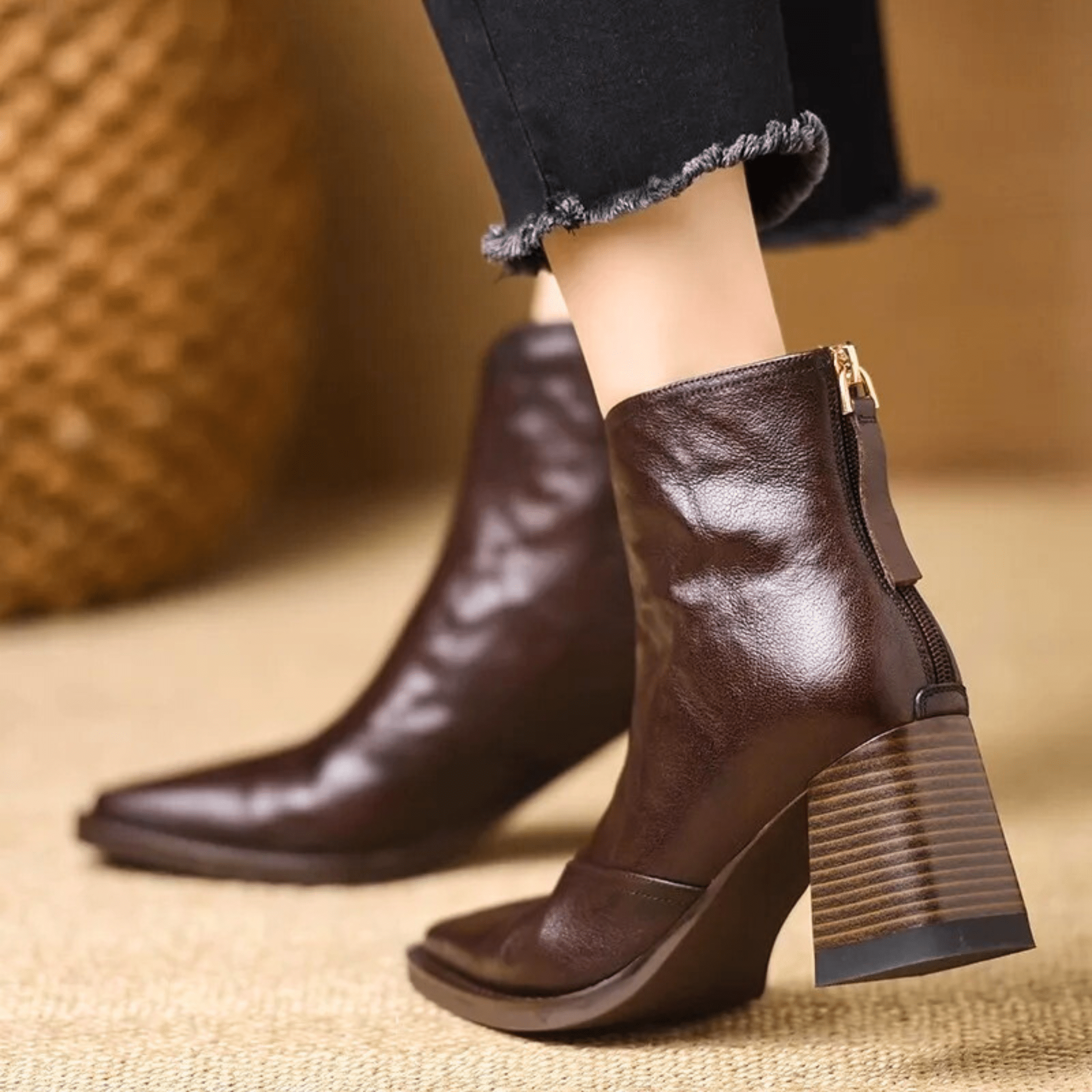 Claudia | Bottines de Luxe à Talon Moyen